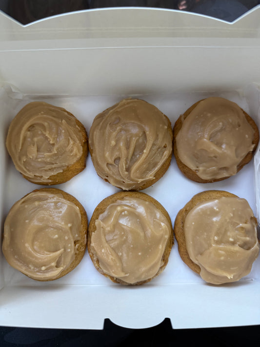 Brown Sugar Iced Pumpkin Spice Latte Cookies