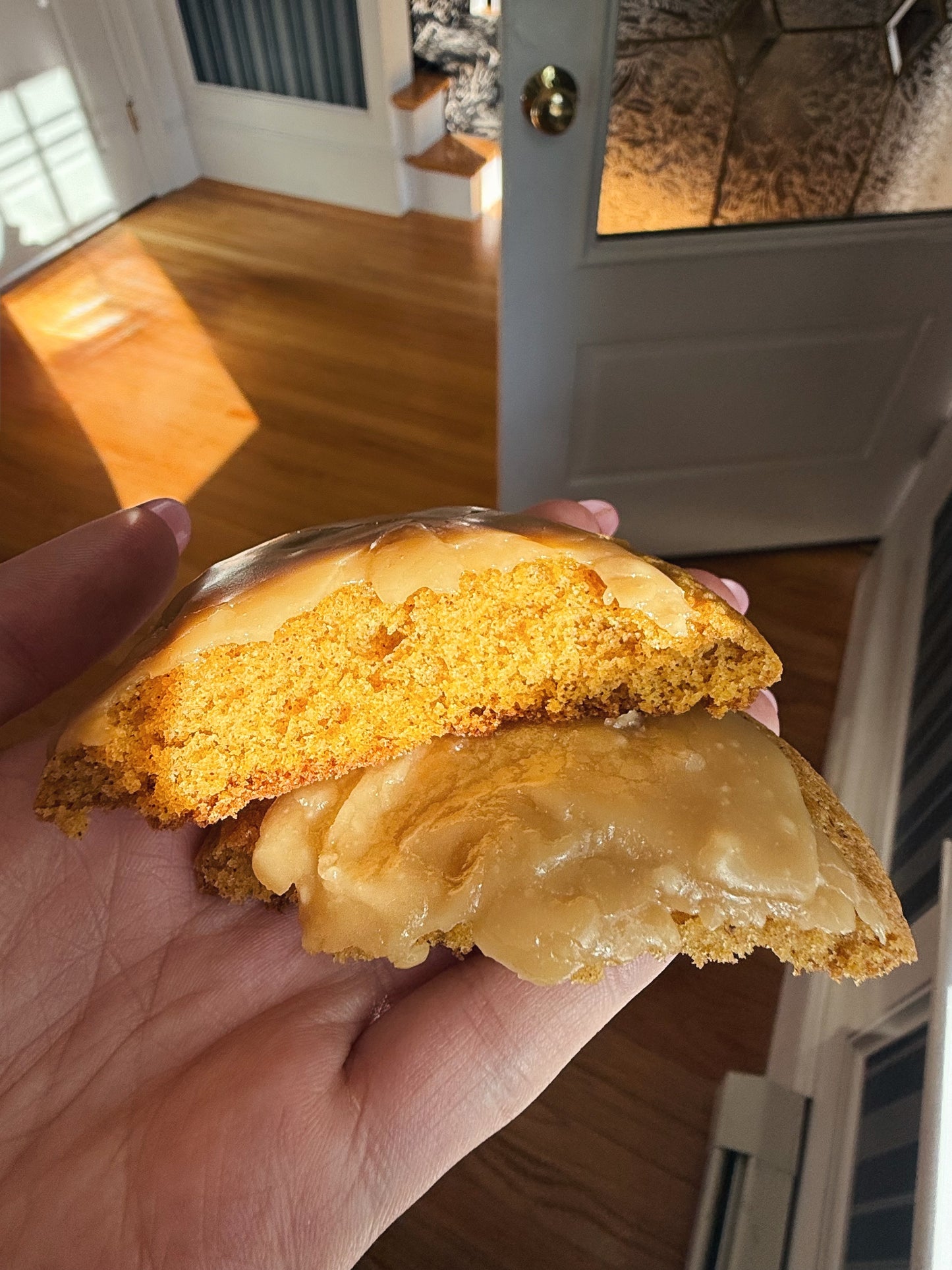 Brown Sugar Iced Pumpkin Spice Latte Cookies