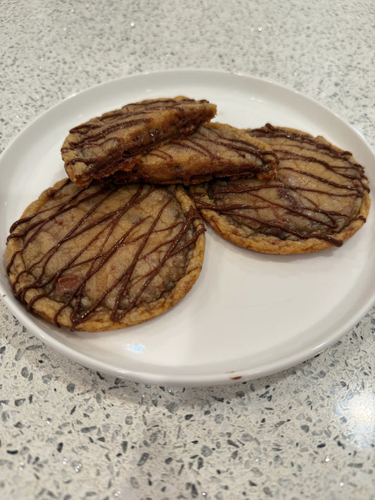 Nutella Stuffed Chocolate Chunk Cookies