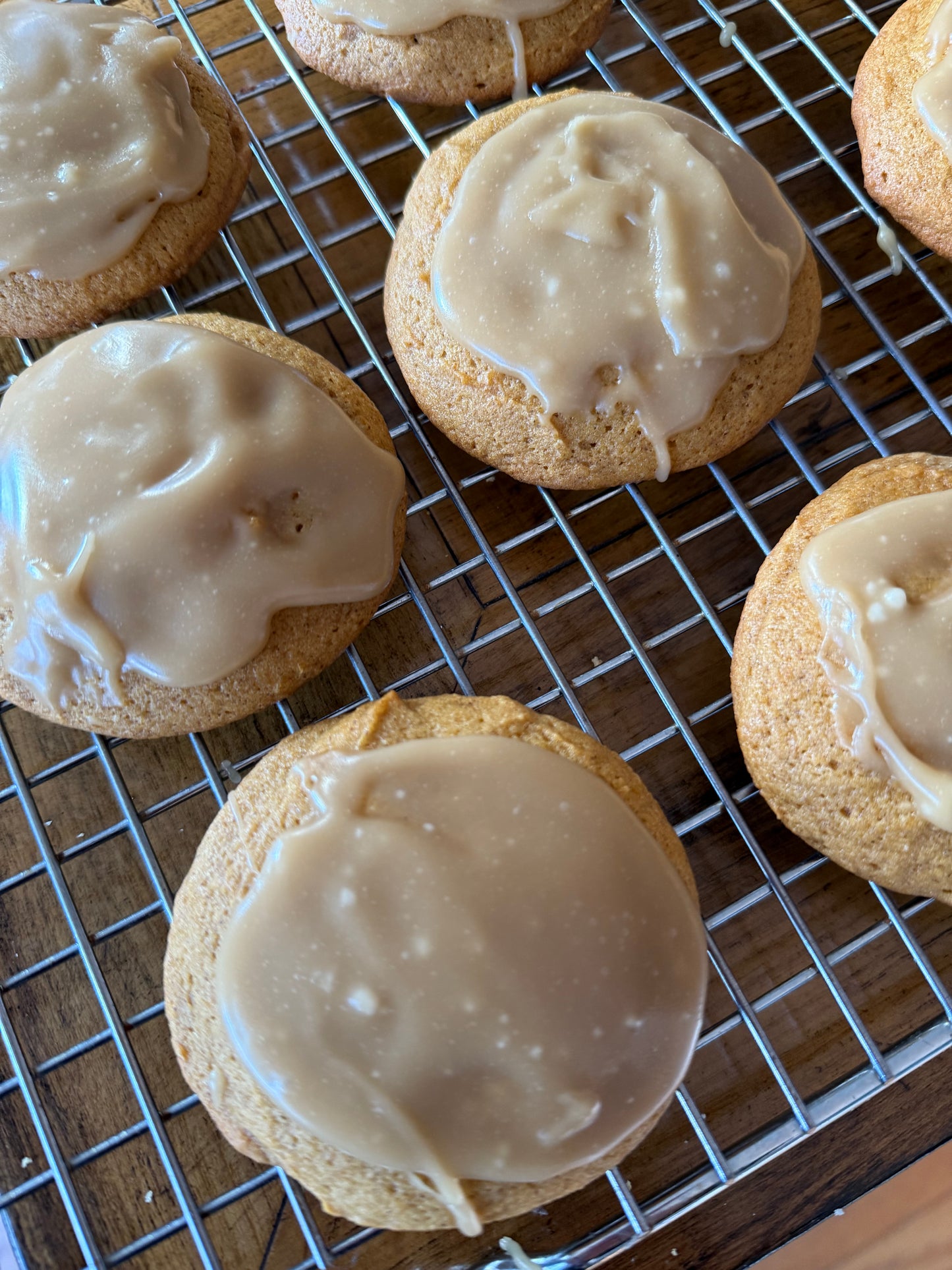 Brown Sugar Iced Pumpkin Spice Latte Cookies